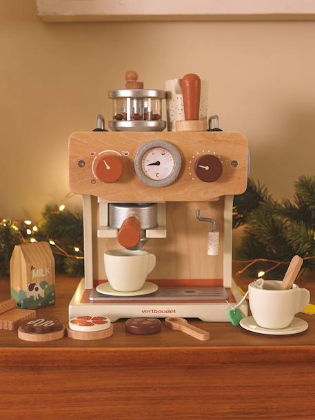 Grande cafetière avec accessoires en bois FSC® écru 2 - vertbaudet enfant 