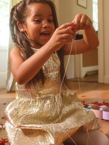 Robe de fête fille sans manches doré 8 - vertbaudet enfant 