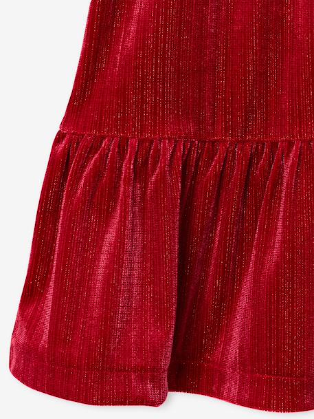 Robe enfant fille velours rouge 6 - vertbaudet enfant 