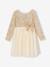 Robe de fête fille manches longues doré 2 - vertbaudet enfant 