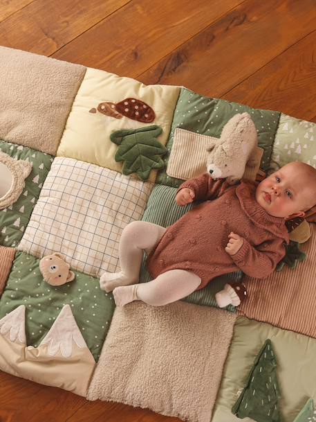 Tapis d'éveil moelleux et ludique Cherry+Cocotte+Croque la vie+Eveil & Sensoriel+Forêt Enchantée+Green forest 67 - vertbaudet enfant 