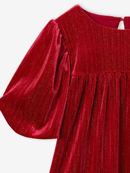 Robe enfant fille velours rouge 5 - vertbaudet enfant 