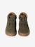 Baskets enfant garçon cuir montantes zippées et élastiquées beige+kaki+marine 9 - vertbaudet enfant 