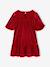 Robe enfant fille velours rouge 4 - vertbaudet enfant 