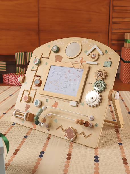 Planche d'activités avec ardoise magique GREEN FOREST en bois FSC® bois 4 - vertbaudet enfant 