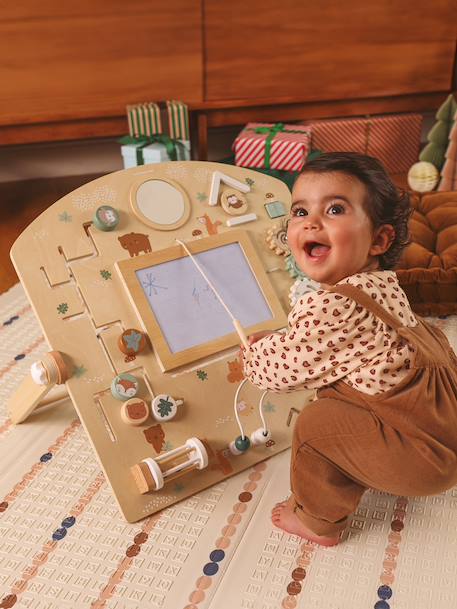 Planche d'activités avec ardoise magique GREEN FOREST en bois FSC® bois 2 - vertbaudet enfant 