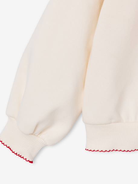 Sweat de Noël fille manches longues écru 4 - vertbaudet enfant 