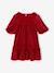 Robe enfant fille velours rouge 3 - vertbaudet enfant 