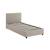 Lit coffre avec sommier à lattes et tête de lit, l 202 x p 97,5 x h 86cm, finition tissu Beige+Gris clair 3 - vertbaudet enfant 