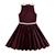 Robe fille en velours & col claudine liberty hepburn Bordeaux col liberty pastel 5 - vertbaudet enfant 