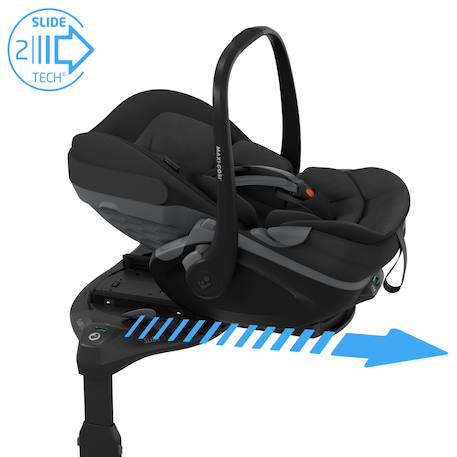 Siège auto coulissant et rotatif maxi-cosi pebble slide pro Black onyx+Copper terra+Moon graphite+Oak truffle+Sapphire sand 2 - vertbaudet enfant 