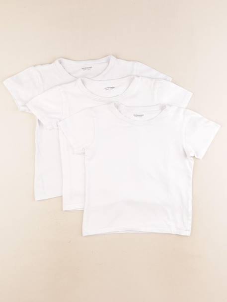 Lot de 3 maillots de corps - 6 ans Blanc 1 - vertbaudet enfant 