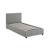 Lit coffre avec sommier à lattes et tête de lit, l 202 x p 97,5 x h 86cm, finition tissu Beige+Gris clair 9 - vertbaudet enfant 