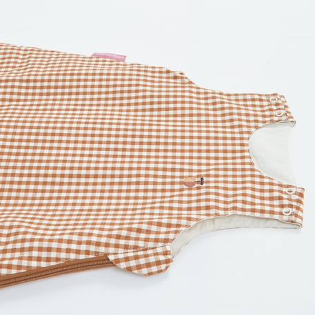 Gigoteuse été percale coton bio Caramel+Imprimé pommes+Sable+Vert sauge 3 - vertbaudet enfant 
