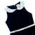 Robe fille en velours hepburn Bleu marine fleuri bleu ciel 2 - vertbaudet enfant 