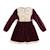 Robe hiver fille en velours margot Bordeaux 5 - vertbaudet enfant 