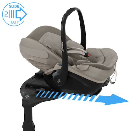 Siège auto coulissant et rotatif maxi-cosi pebble slide pro Black onyx+Copper terra+Moon graphite+Oak truffle+Sapphire sand 26 - vertbaudet enfant 