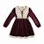 Robe hiver fille en velours margot Bordeaux 3 - vertbaudet enfant 