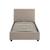 Lit coffre avec sommier à lattes et tête de lit, l 202 x p 97,5 x h 86cm, finition tissu Beige+Gris clair 4 - vertbaudet enfant 