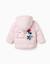 Doudoune à capuche avec imprimé minnie Rose clair 3 - vertbaudet enfant 