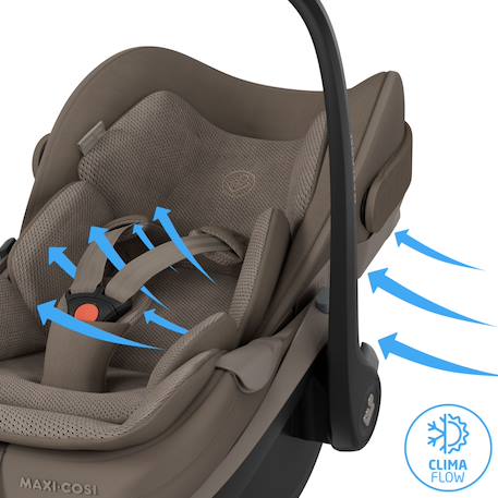 Siège auto coulissant et rotatif maxi-cosi pebble slide pro Black onyx+Copper terra+Moon graphite+Oak truffle+Sapphire sand 23 - vertbaudet enfant 