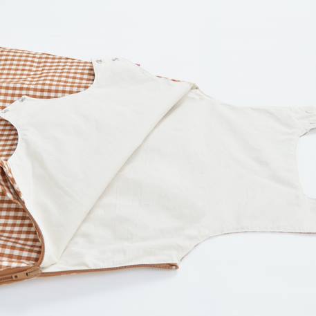 Gigoteuse été percale coton bio Caramel+Imprimé pommes+Sable+Vert sauge 5 - vertbaudet enfant 