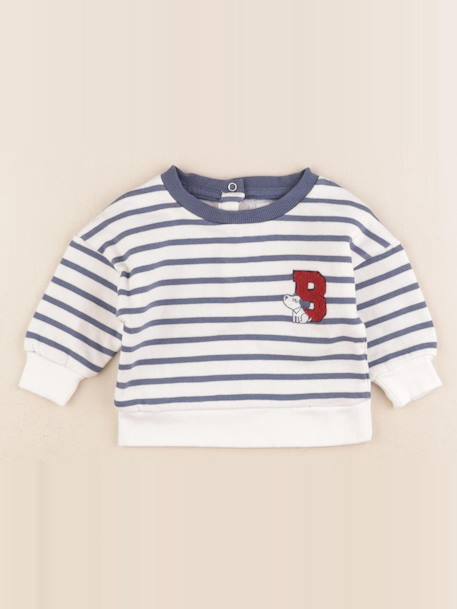 Sweat - 3 mois Blanc, bleu 1 - vertbaudet enfant 