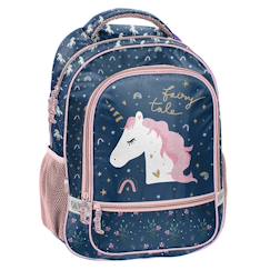 -Sac à dos scolaire fille motif licorne imperméable