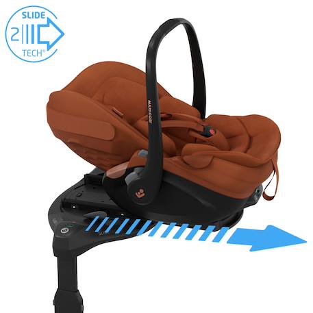 Siège auto coulissant et rotatif maxi-cosi pebble slide pro Black onyx+Copper terra+Moon graphite+Oak truffle+Sapphire sand 8 - vertbaudet enfant 