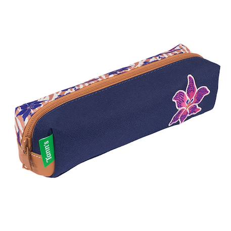 Trousse primaire 21 cm Bleu et rose+Bleu fleuri+Bleu loup/ours+Bleu marine+Rose fleuri 1 - vertbaudet enfant 