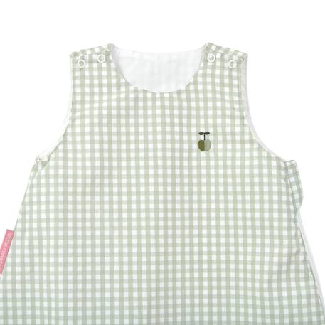 Gigoteuse été percale coton bio Caramel+Imprimé pommes+Sable+Vert sauge 17 - vertbaudet enfant 