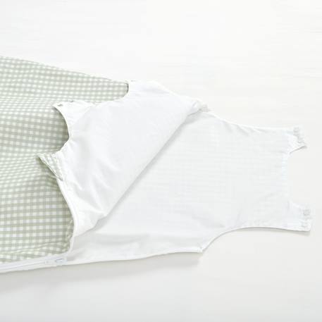 Gigoteuse été percale coton bio Caramel+Imprimé pommes+Sable+Vert sauge 20 - vertbaudet enfant 