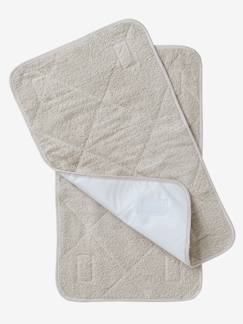 -Lot de 2 serviettes de rechange essentiels pour matelas à langer