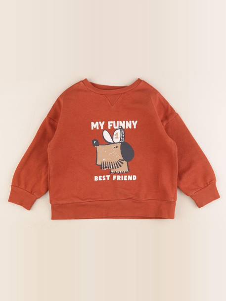Sweat - 4 ans Marron 1 - vertbaudet enfant 