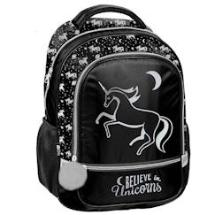 -Sac à dos scolaire fille motif licorne imperméable