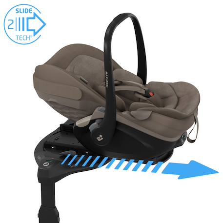 Siège auto coulissant et rotatif maxi-cosi pebble slide pro Black onyx+Copper terra+Moon graphite+Oak truffle+Sapphire sand 20 - vertbaudet enfant 