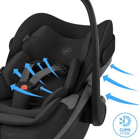 Siège auto coulissant et rotatif maxi-cosi pebble slide pro Black onyx+Copper terra+Moon graphite+Oak truffle+Sapphire sand 5 - vertbaudet enfant 