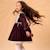 Robe hiver fille en velours margot Bordeaux 2 - vertbaudet enfant 