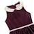 Robe fille en velours & col claudine liberty hepburn Bordeaux col liberty pastel 4 - vertbaudet enfant 