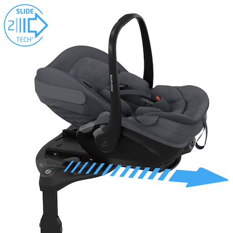 Siège auto coulissant et rotatif maxi-cosi pebble slide pro Black onyx+Copper terra+Moon graphite+Oak truffle+Sapphire sand 14 - vertbaudet enfant 