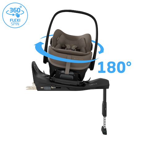 Siège auto coulissant et rotatif maxi-cosi pebble slide pro Black onyx+Copper terra+Moon graphite+Oak truffle+Sapphire sand 21 - vertbaudet enfant 