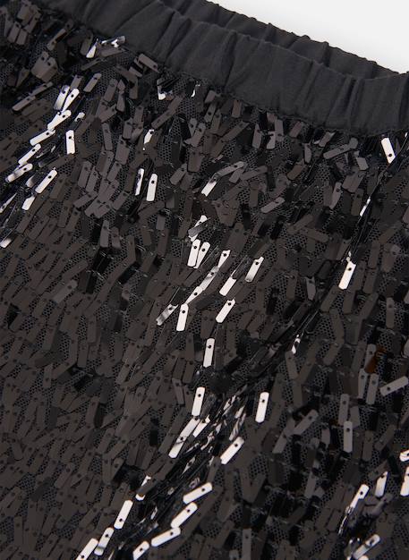 Jupe en tulle à sequins Noir 4 - vertbaudet enfant 