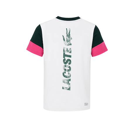 Tee-shirt enfant en coton Farine, vert foncé, fuchsia+Noir, gris, blanc 2 - vertbaudet enfant 