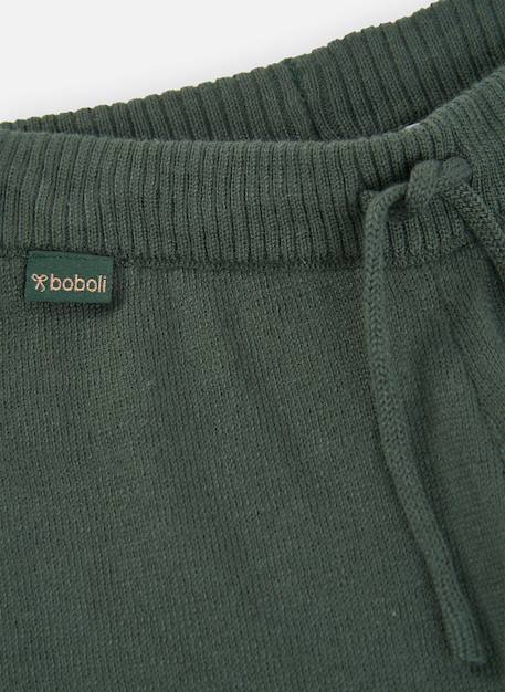 Pantalon fille avec cordon Vert 3 - vertbaudet enfant 