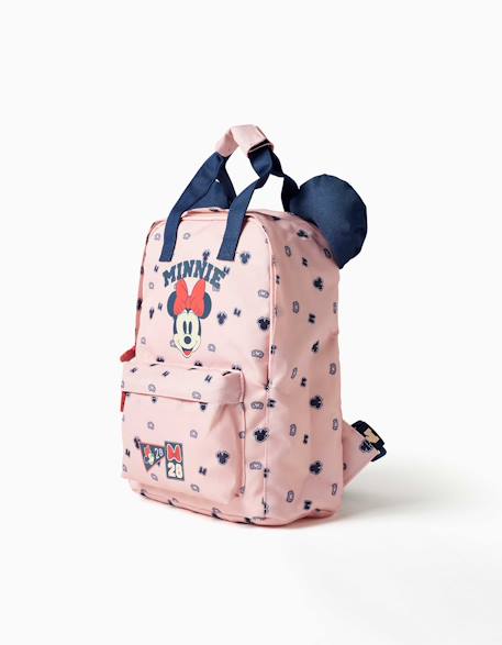 Sac à dos avec imprimés et oreilles 3d minnie Rose 3 - vertbaudet enfant 
