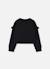Sweat-shirt fille en molleton avec clous Noir 2 - vertbaudet enfant 