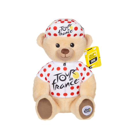 Peluche - peluche officielle ours tour de france - maillot et casquette grimpeur à pois - 24 cm Jaune 1 - vertbaudet enfant 
