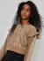 Sweat-shirt fille à volants sur les épaules Beige 1 - vertbaudet enfant 