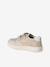 Baskets enfant fille cuir à scratchs beige+jaune d'or+marron+vieux rose 8 - vertbaudet enfant 