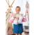 Peluche - peluche girly bag fashionista – chat gris et blanc avec sac et détails argentés – 18 cm Blanc 3 - vertbaudet enfant 